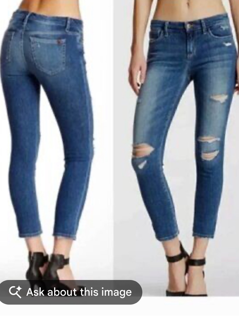 Joe’s Jeans Keagan Skinny Ankle Distressed Blue Jeans